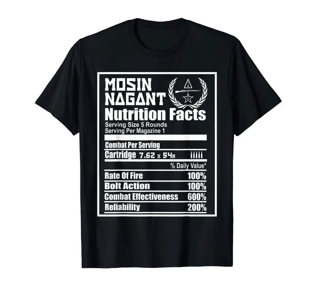 Men'S Fashion Website - Mosin Nagant Nährwertangaben Sommermode Kurzarm-T-Shirts Markenkleidung