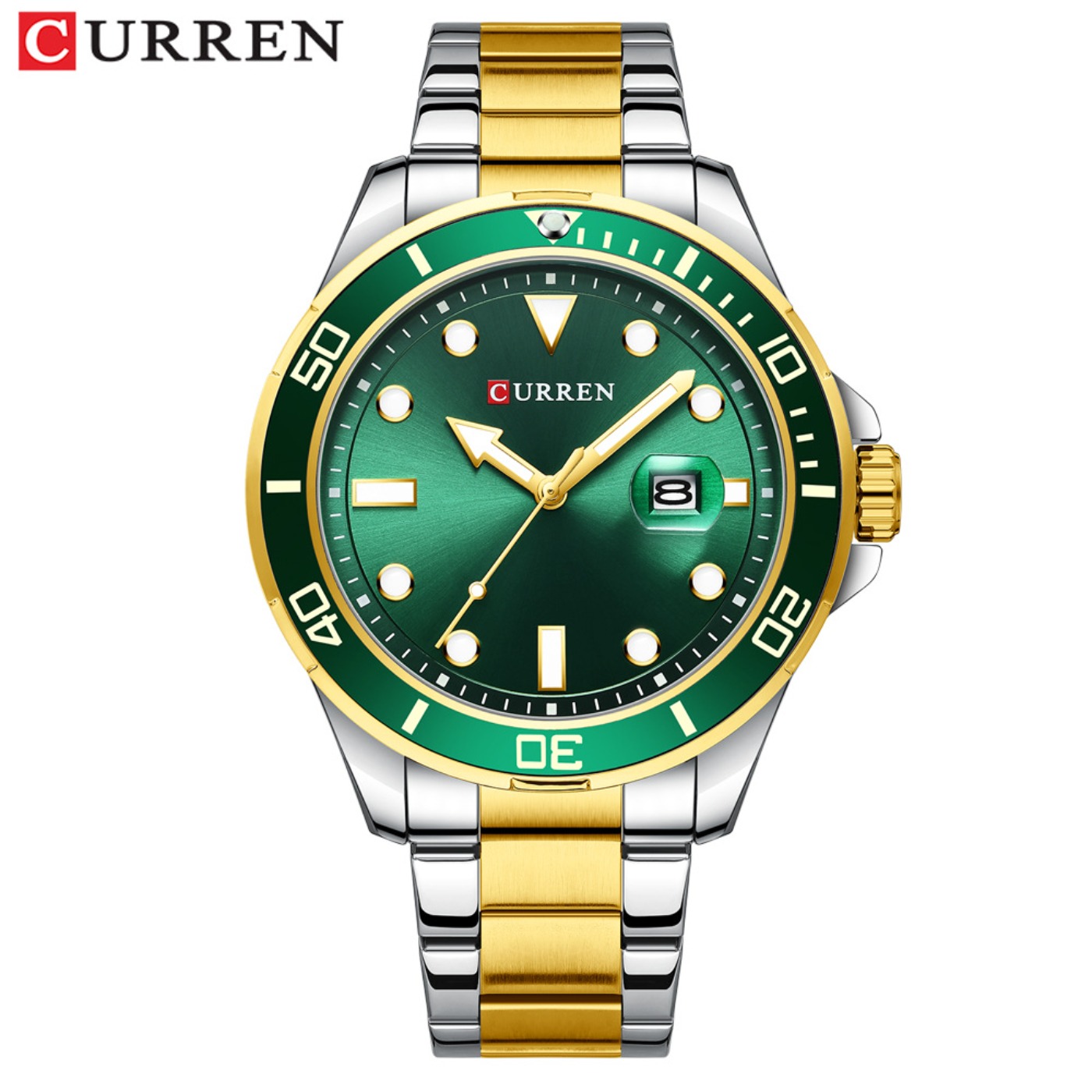 Fashion Mens Watches - CURREN Neue Green Water Ghost Serie