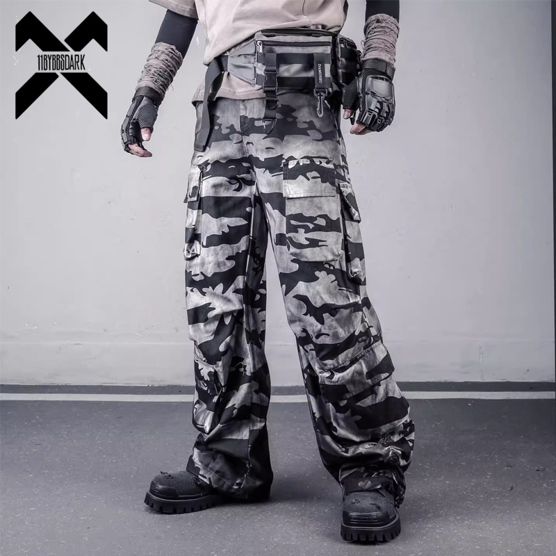 Cargo Jogger Pants - Vintage Herren Camo Cargo Hosen Grunge