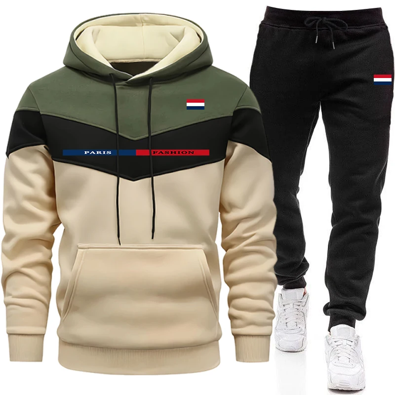 Paris Fashion Men - Herbst-Winter Täglicher Freizeit-Sportanzug Outdoor-Komfort Hoodie-Outfit Paris