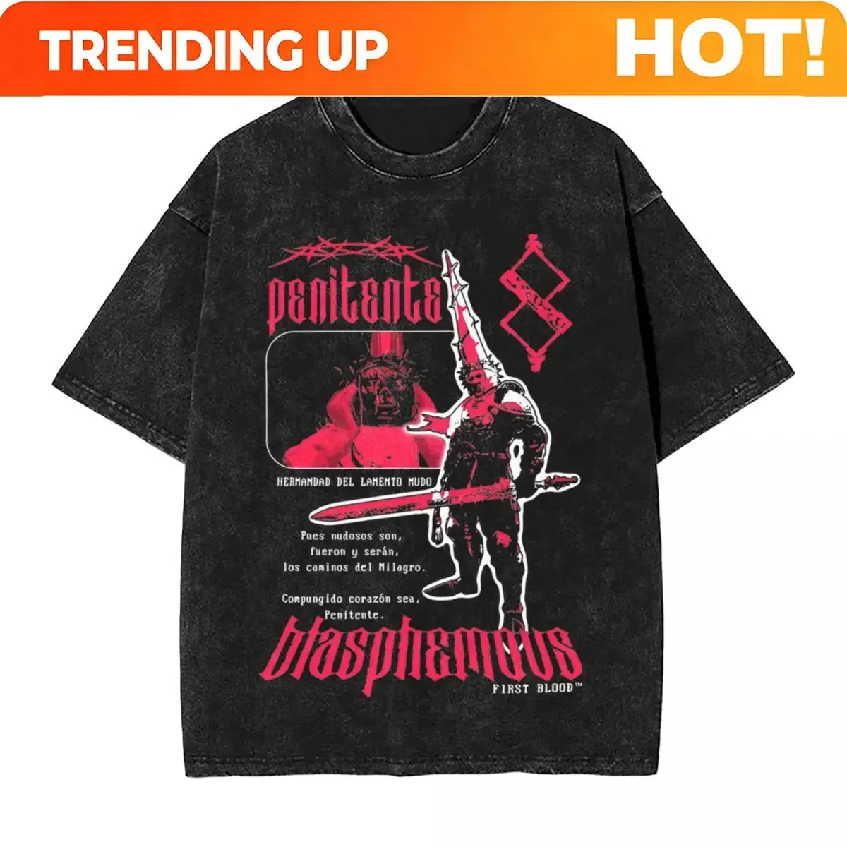 Men'S Fashion Oversized T Shirt - Maßanfertigung Übergroßes Gewaschenes T-Shirt Silent Hill