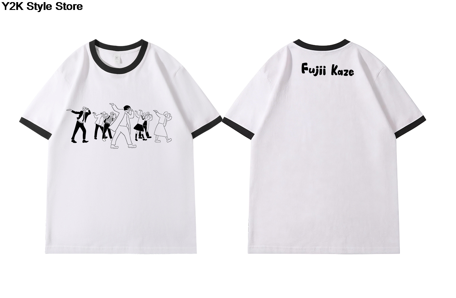 Mens Fashion Dress Shirts - Fujii Kaze / ふじい かぜ Baumwoll-T-Shirt