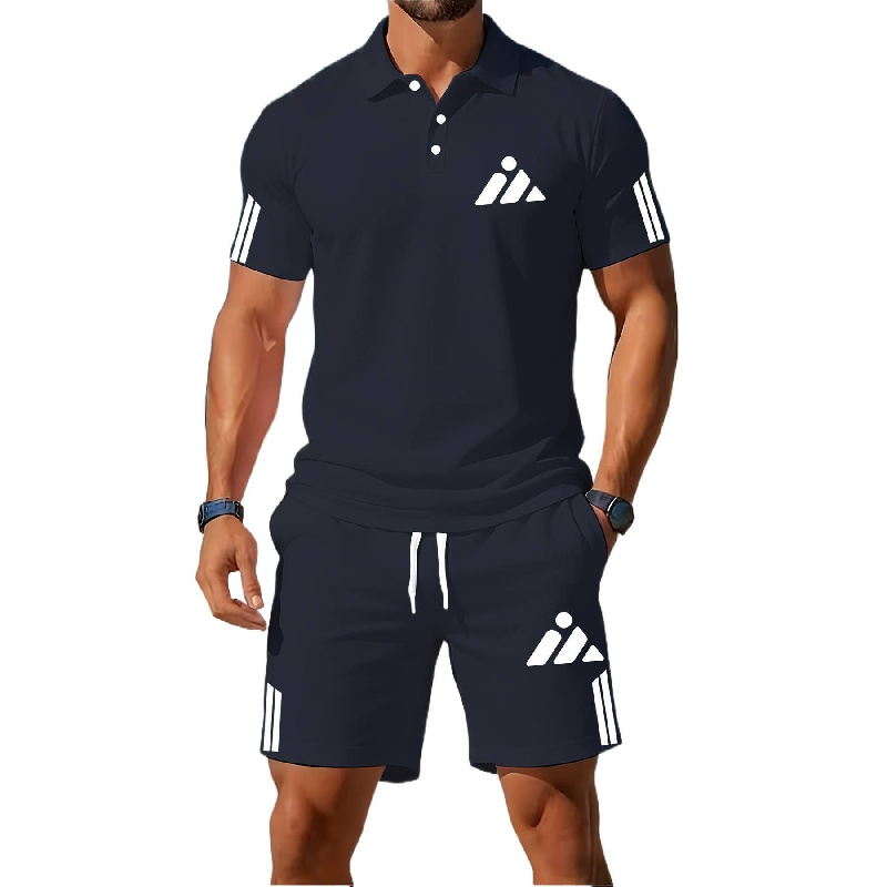 Men'S Fashion Polo - Neues Herren-Set aus hochwertigen Freizeitshorts und