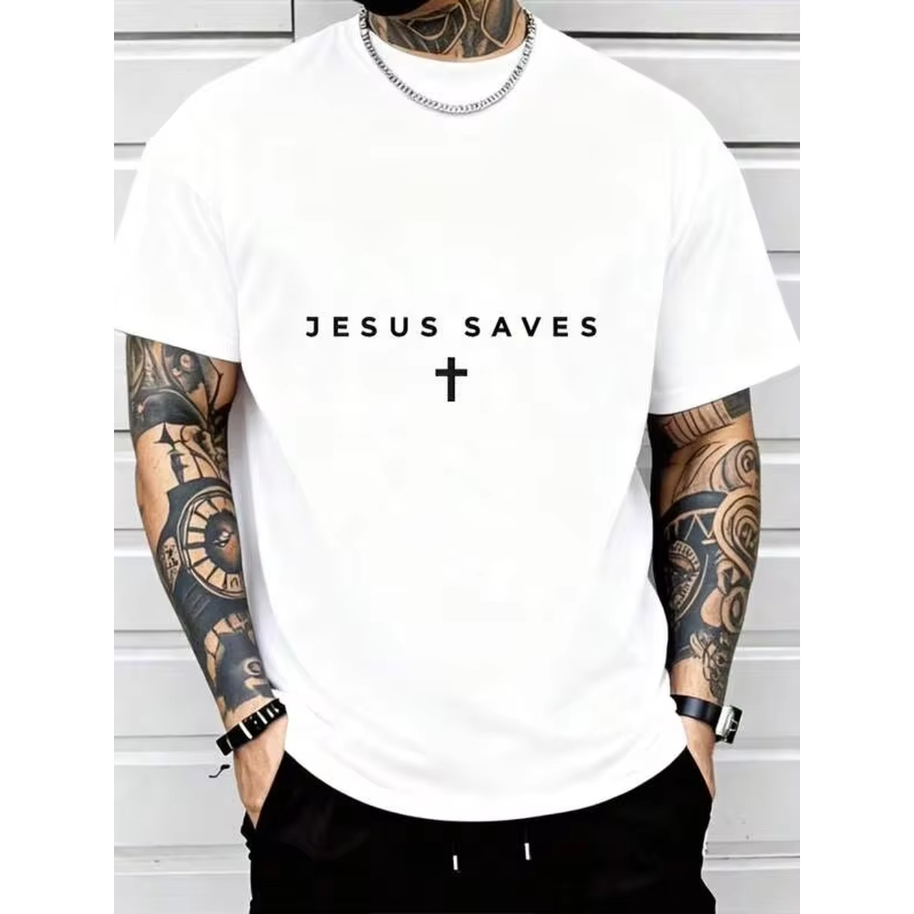 Men'S Fashion Oversized T Shirt - Herren-T-Shirt aus Baumwolle mit grafischem Oversize-Rundhalsausschnitt,