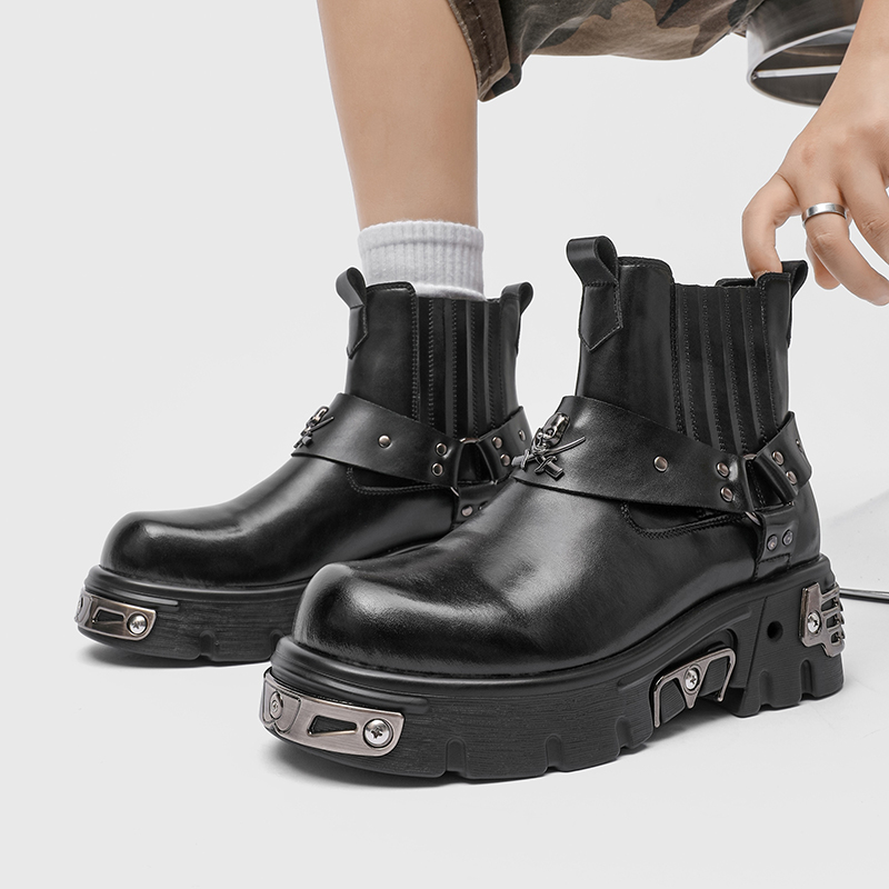 Paris Fashion Men - Neue Designer Paris Trendy Punk Herrenschuhe