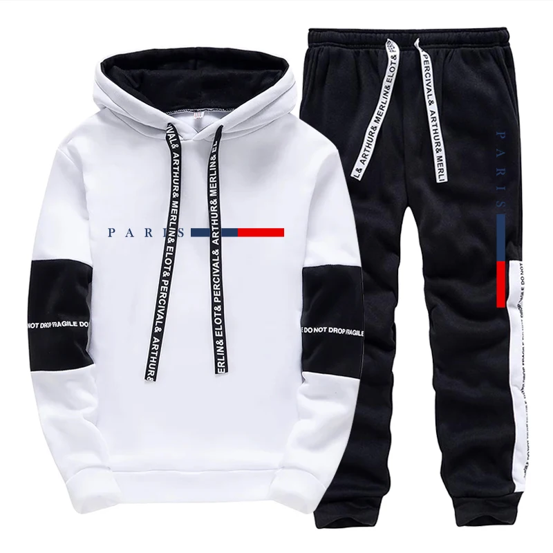 Paris Fashion Men - Herren-Set/Hoodie/Hose Paris Fashion Herbst Winter Lässiger