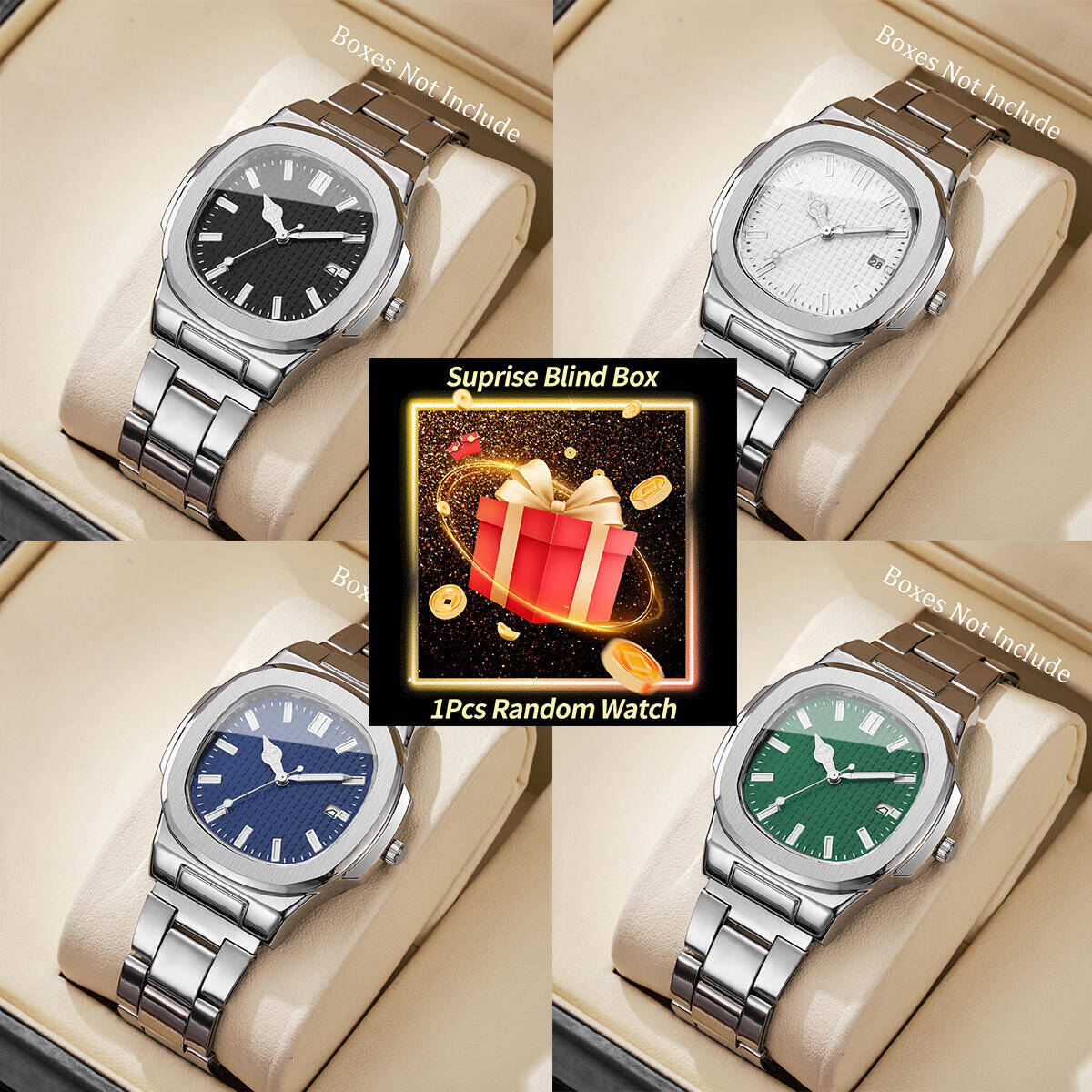Fashion Mens Watches - 1PC Überraschung Mystery Uhr Blind Box-Mode