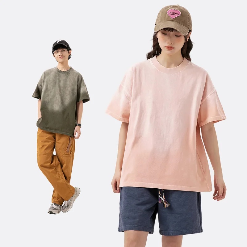 300g Hochwertiges Baumwoll-T-S – Men'S Fashion Oversized T Shirt Bewertung und Preis
