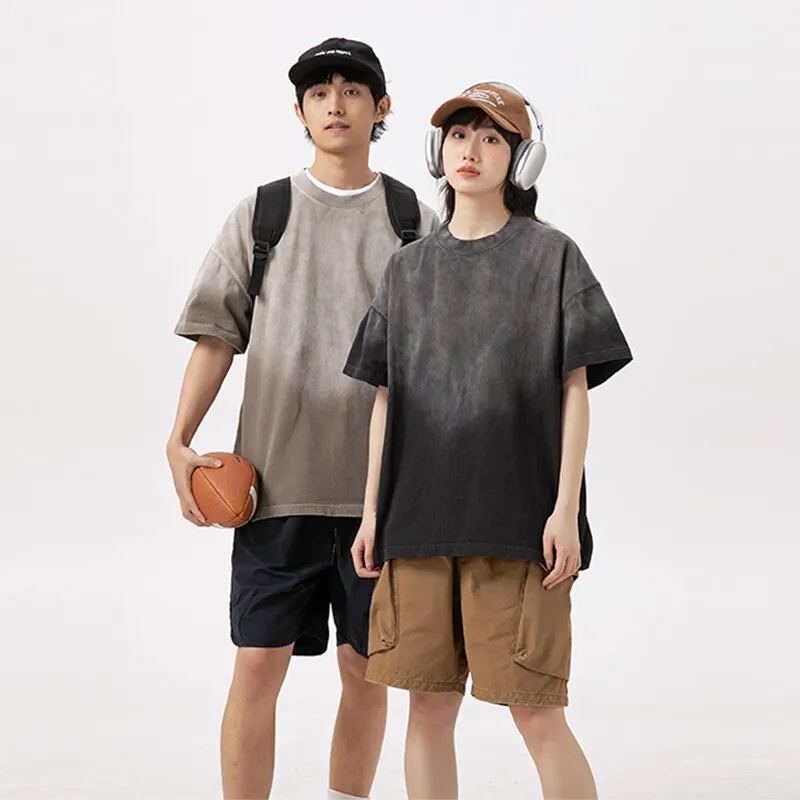 300g Hochwertiges Baumwoll-T-S – Men'S Fashion Oversized T Shirt Bewertung und Preis