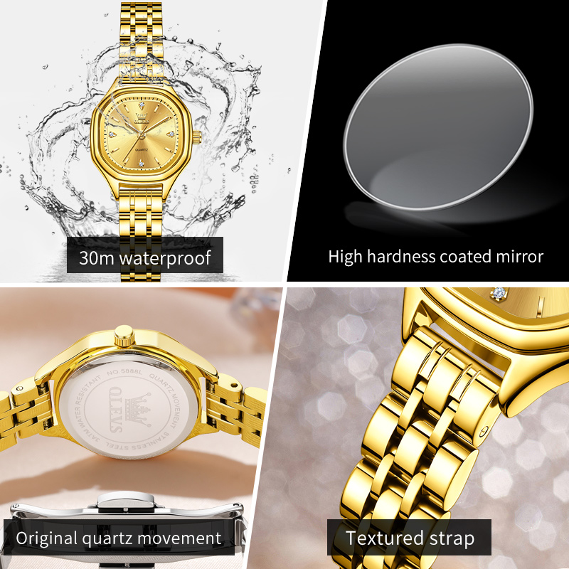 OLEVS 5888 Damenuhren Gold Ori – Fashion Mens Watches Bewertung und Preis