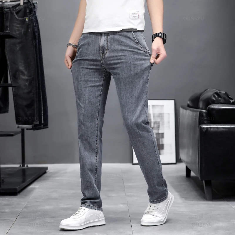Herbstliche Stretch-Skinny-Jea – Men'S Fashion Grey Jeans Bewertung und Preis