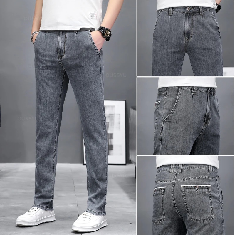 Herbstliche Stretch-Skinny-Jea – Men'S Fashion Grey Jeans Bewertung und Preis