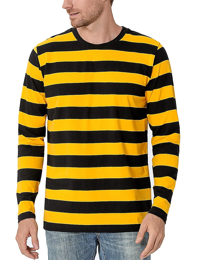 Kontraststreifen 3D-Druck Herr – Men'S Fashion Oversized T Shirt Bewertung und Preis