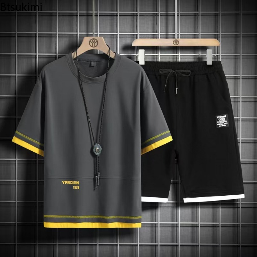 2026 Sommer-Trainingsanzüge fü – Men'S Fashion Oversized T Shirt Bewertung und Preis