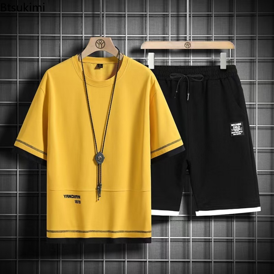 2026 Sommer-Trainingsanzüge fü – Men'S Fashion Oversized T Shirt Bewertung und Preis