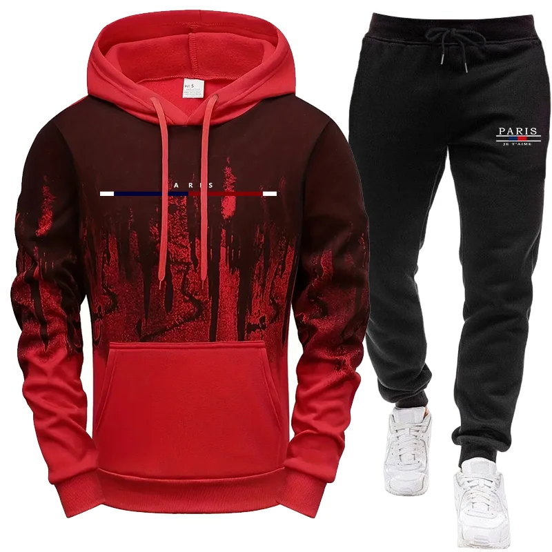 Herren-Set/Hoodie/Hose Herbst  – Paris Fashion Men Bewertung und Preis