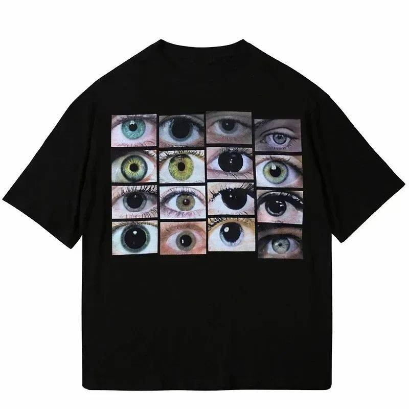 Bedrucktes Harajuku Y2K T-Shir – Mens Fashion Dress Shirts Bewertung und Preis