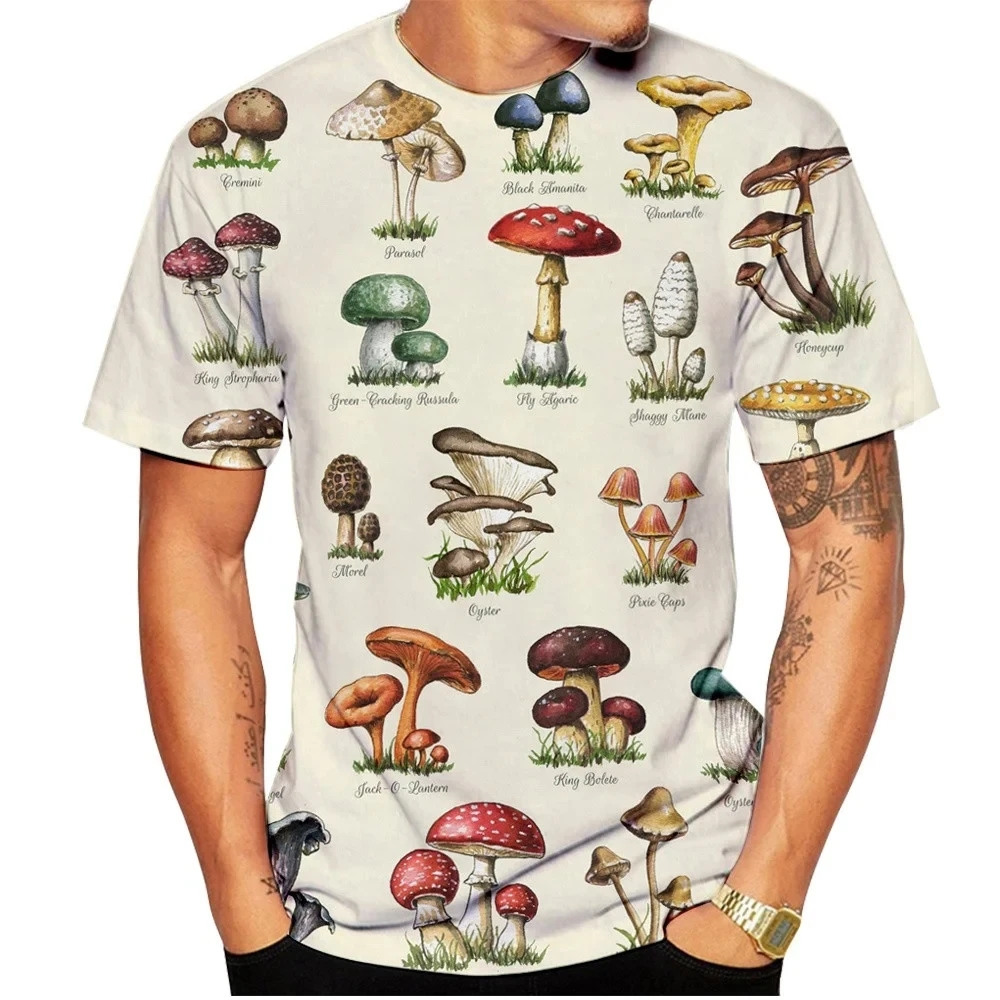 Männer T-Shirt Retro Pilz T-Sh – Men'S Fashion Oversized T Shirt Bewertung und Preis