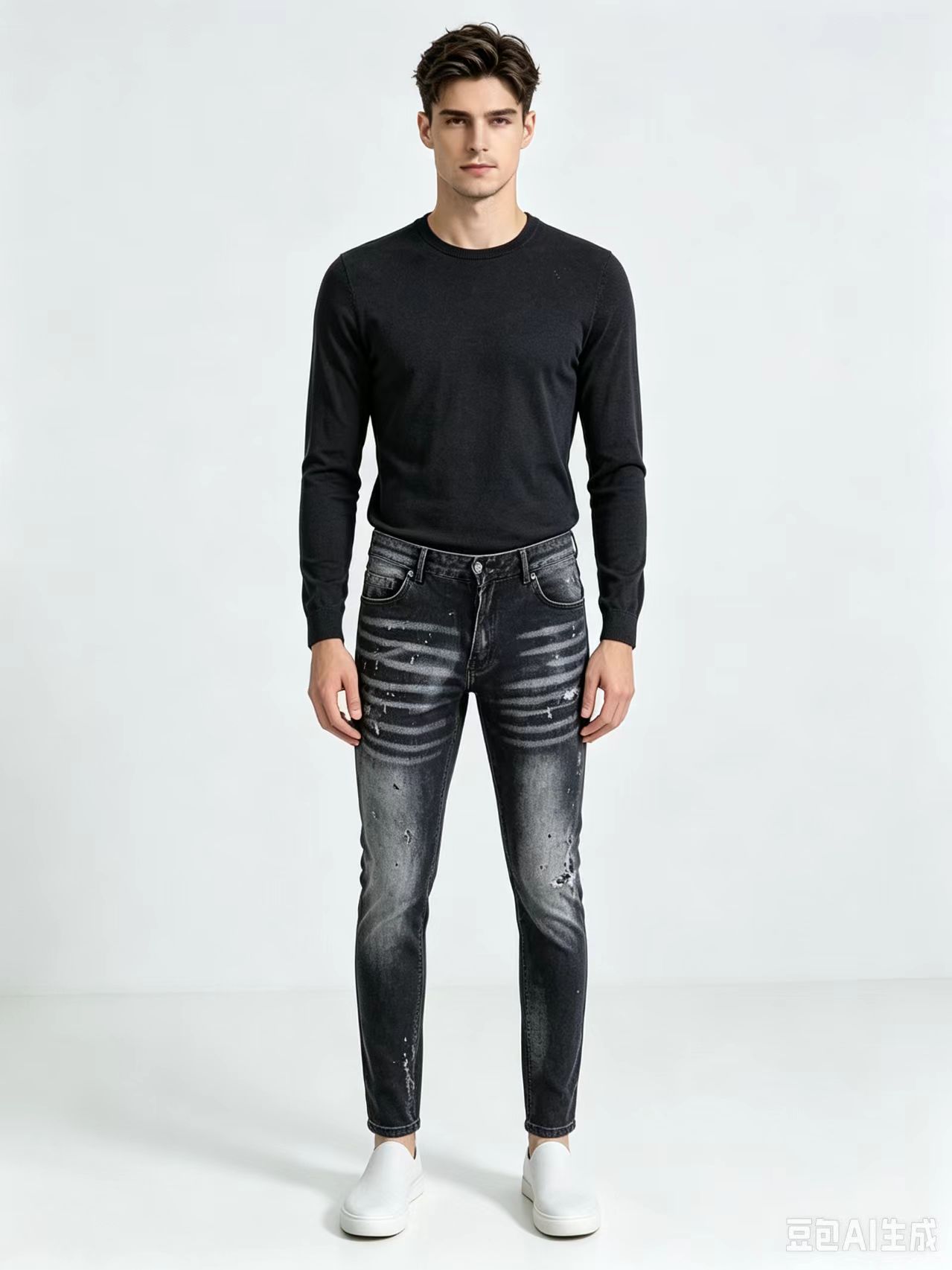 Herren High Street Hip Hop Gra – Men'S Fashion Grey Jeans Bewertung und Preis