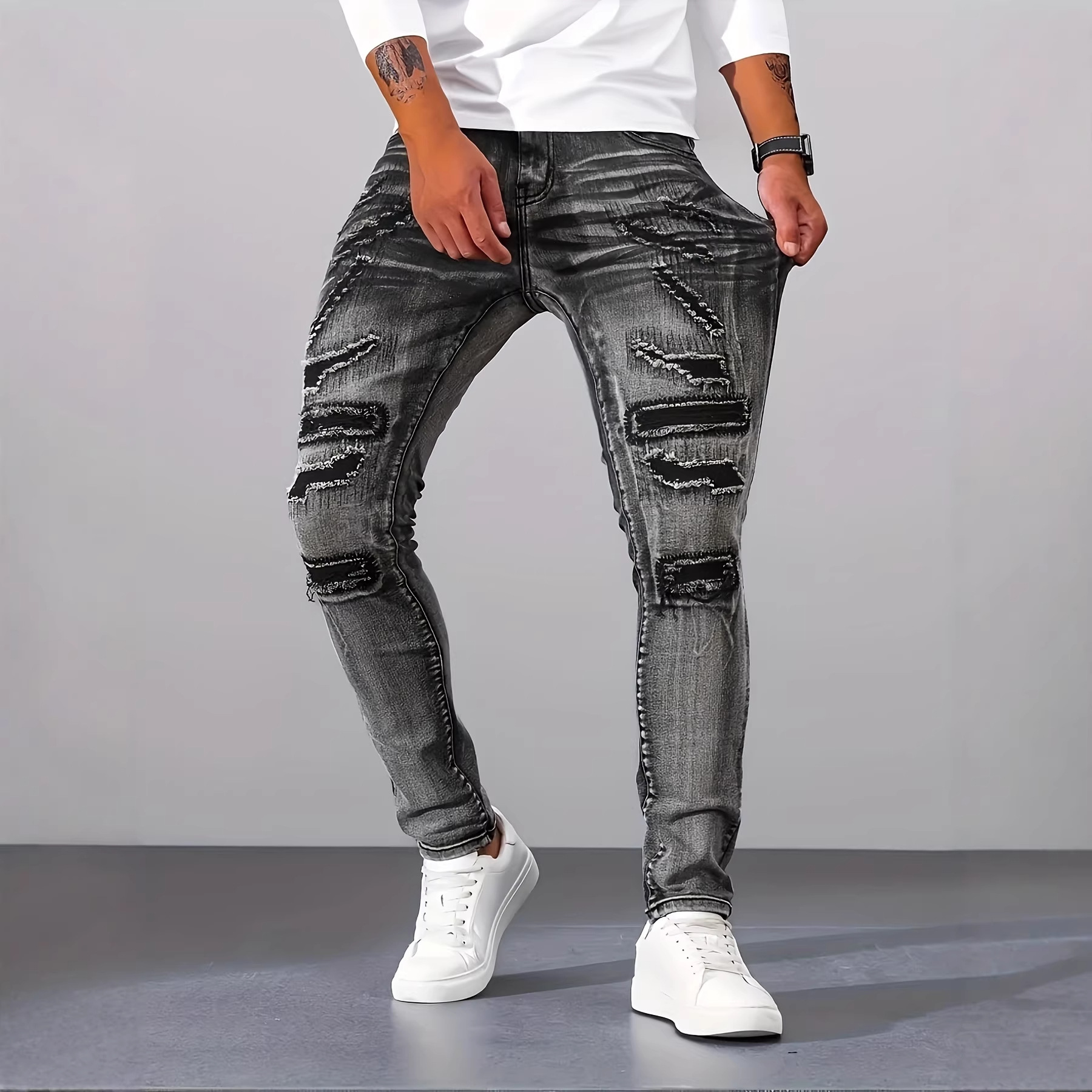 Herren Graue Schlanke Einfache – Men'S Fashion Grey Jeans Bewertung und Preis