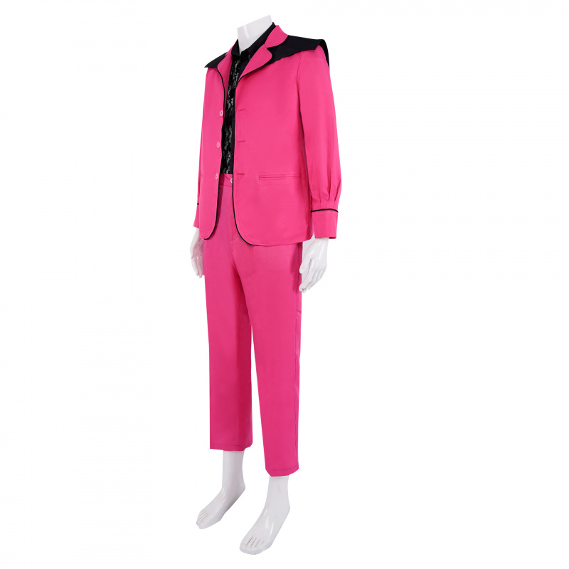 Film-Elvis-Presley-Kostüm Rosa – Mens Fashion Dress Shirts Bewertung und Preis