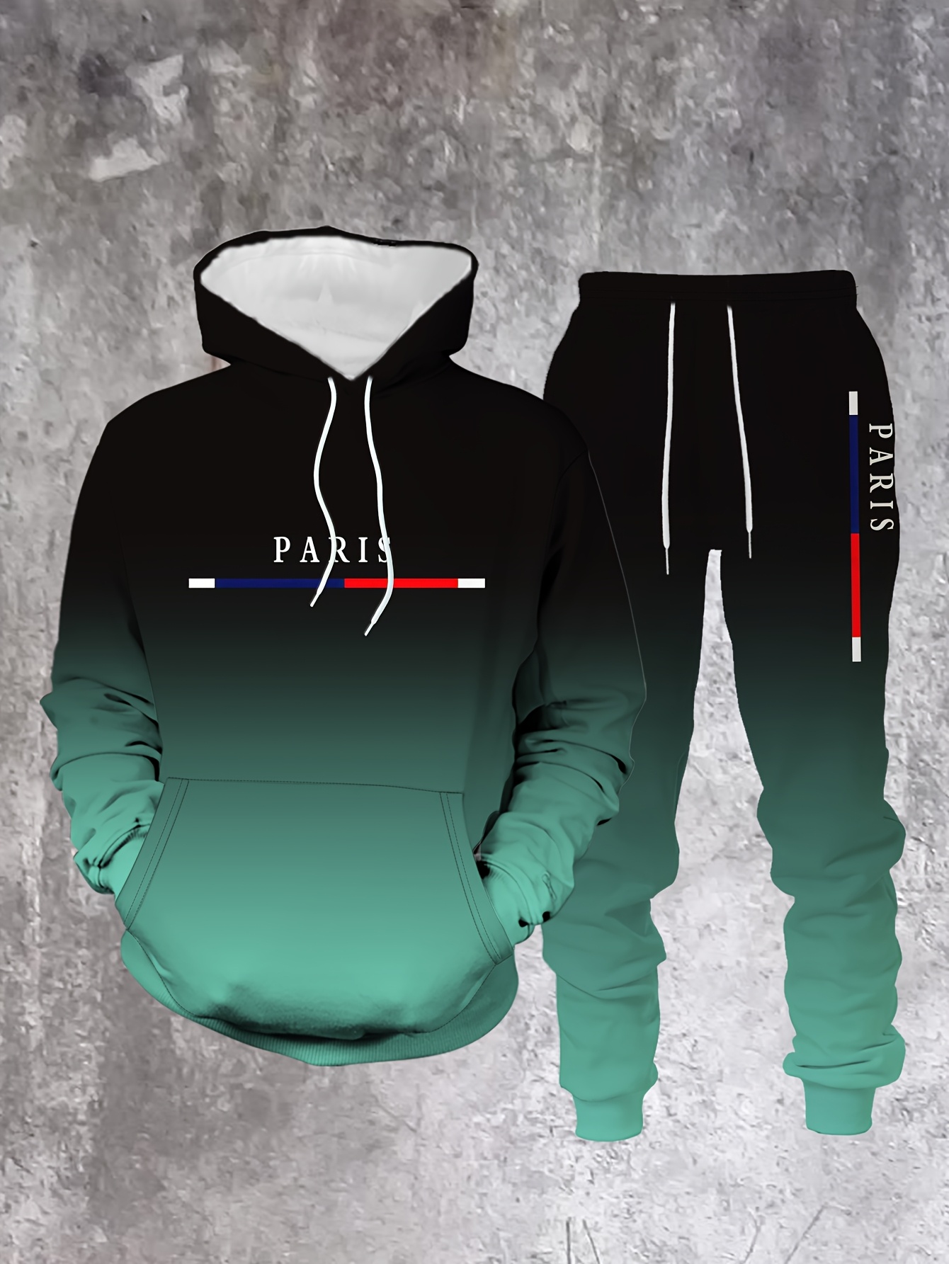 Farbverlauf Paris Trainingsanz – Paris Fashion Men Bewertung und Preis