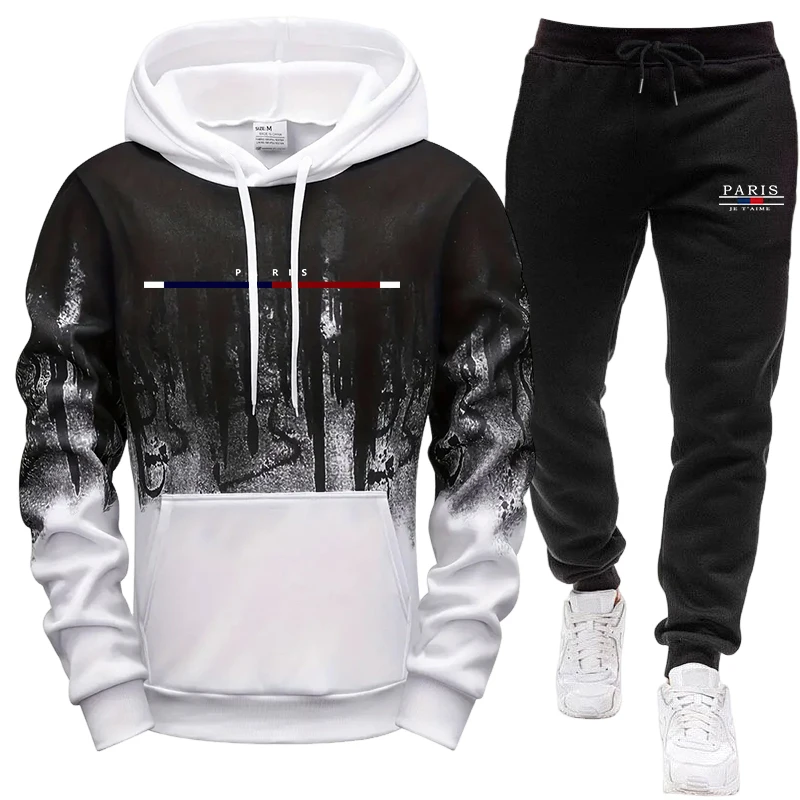 Herren-Set/Hoodie/Hose Herbst  – Paris Fashion Men Bewertung und Preis