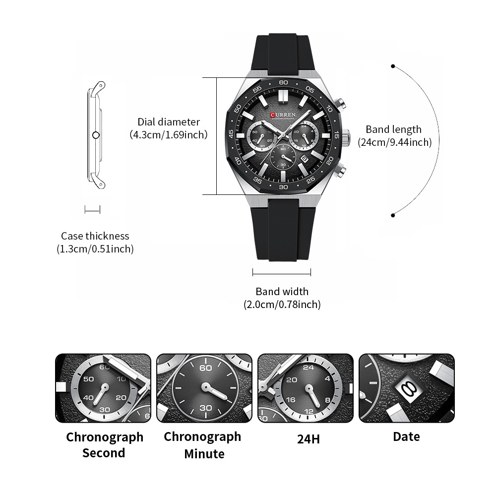 CURREN Modische Casual Herren  – Fashion Mens Watches Bewertung und Preis