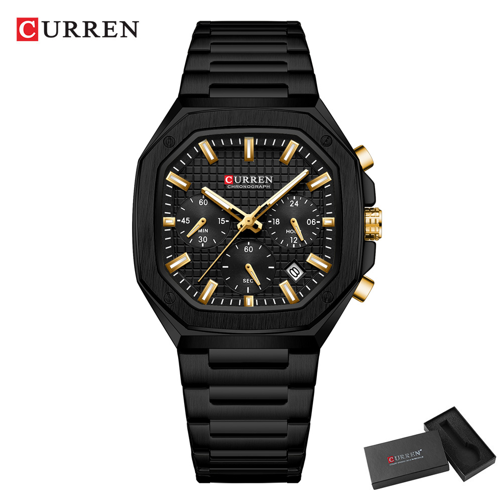 CURREN Luxuriöse quadratische  – Fashion Mens Watches Bewertung und Preis
