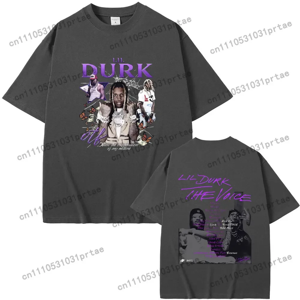Rapper Lil Durk Hip-Hop Mode V – Men'S Fashion Oversized T Shirt Bewertung und Preis