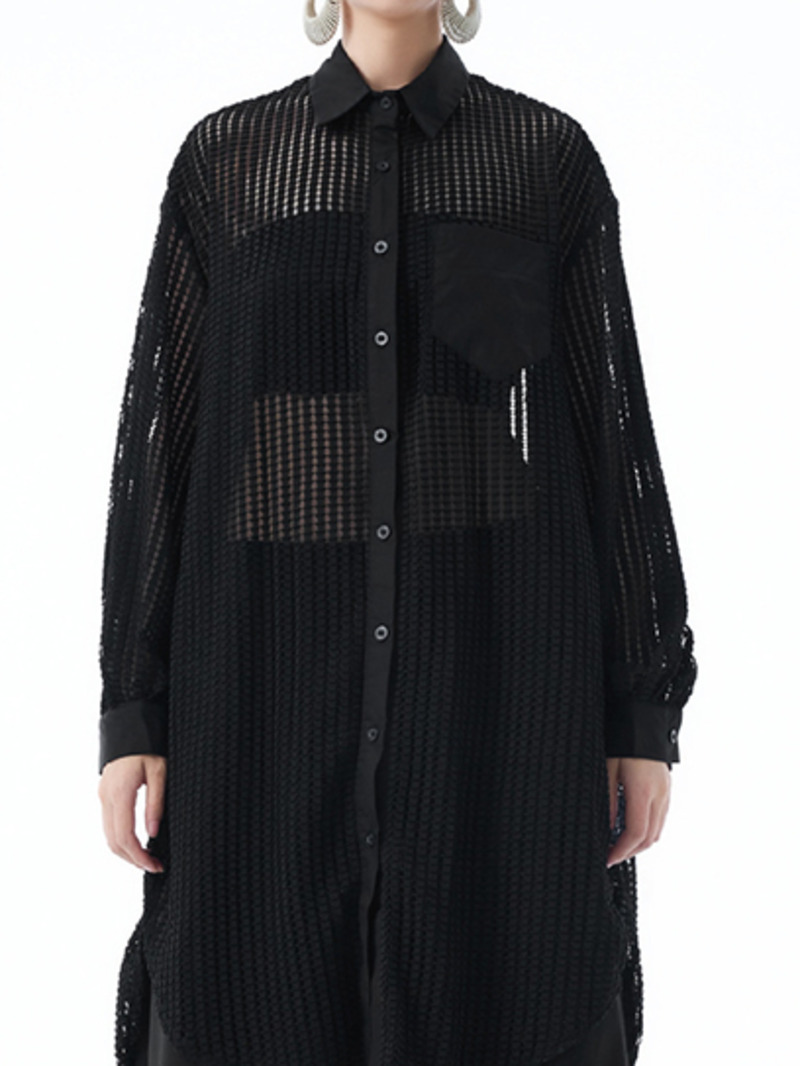 Damen Bluse mit Hohlgittermust – Men'S Fashion Easter Bewertung und Preis